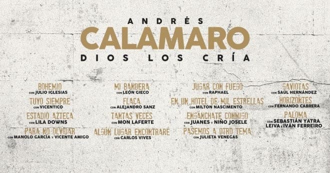 En este momento estás viendo Andrés Calamaro presenta “Dios Los Cría”, álbum donde reversiona sus éxitos juntos a artistas legendarios de la música latina