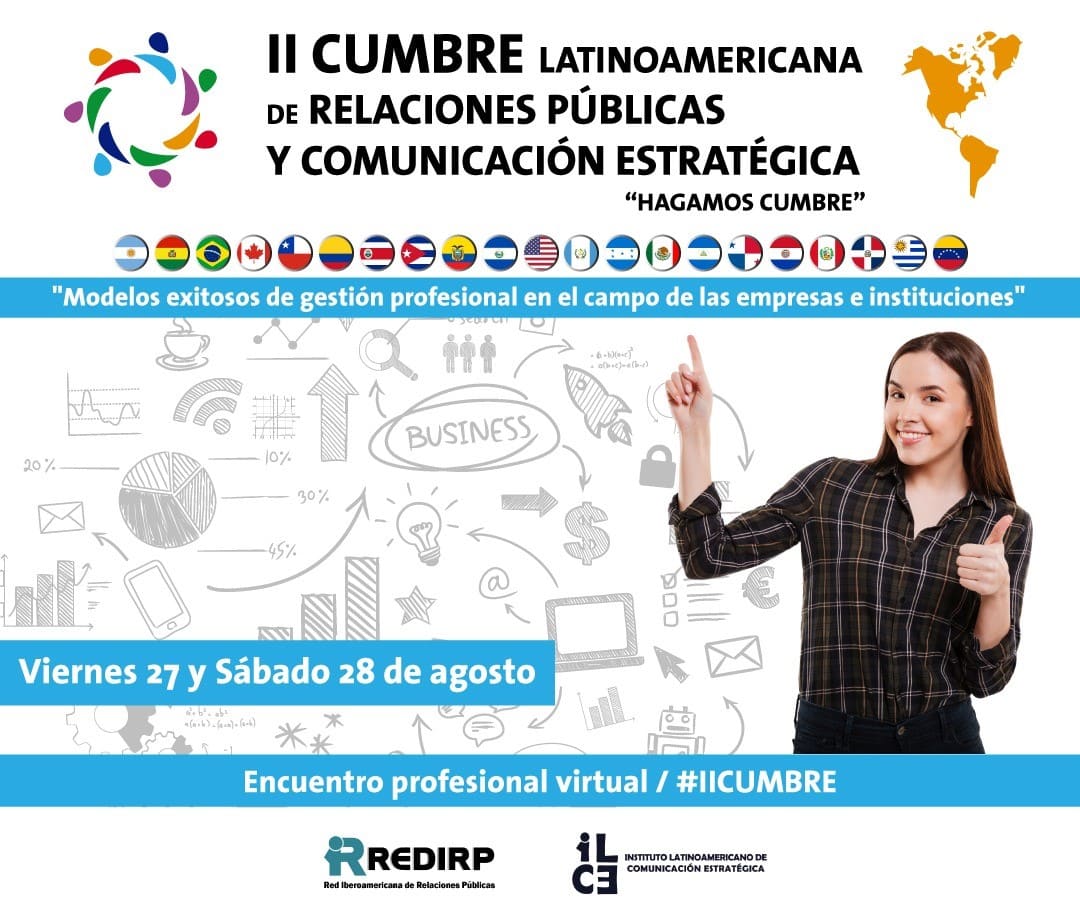 Lee más sobre el artículo La II Cumbre Latinoamericana de Relaciones Públicas y Estrategias de Comunicación será en agosto