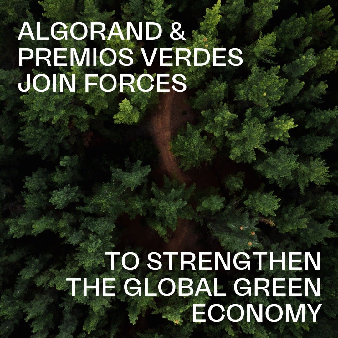 Lee más sobre el artículo Algorand y Premios Verdes se asocian para acelerar el desarrollo económico