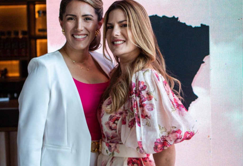 Anita Samaniego y Paola Andrade empresarias inmobiliarias. (Foto Cortesía)