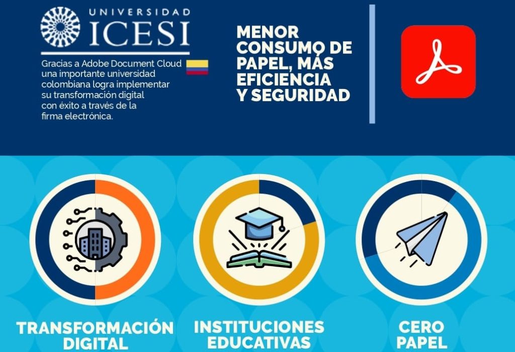 La adopción de la firma electrónica de Adobe Acrobat Sign, universidades latinoamericanas podrán disminuir su impacto ambiental y cumplir con la normatividad de seguridad de la información, además de optimizar los tiempos en envío y devolución de documentos.