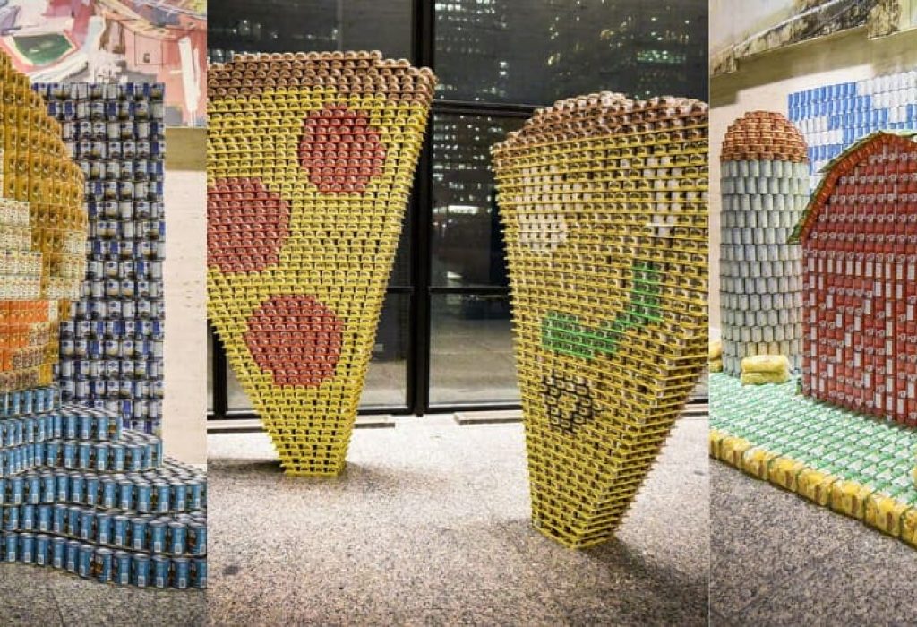El Banco de Alimentos Quito invita a los colegios y universidades a ser parte de CANstruction. (Foto Cortesía)