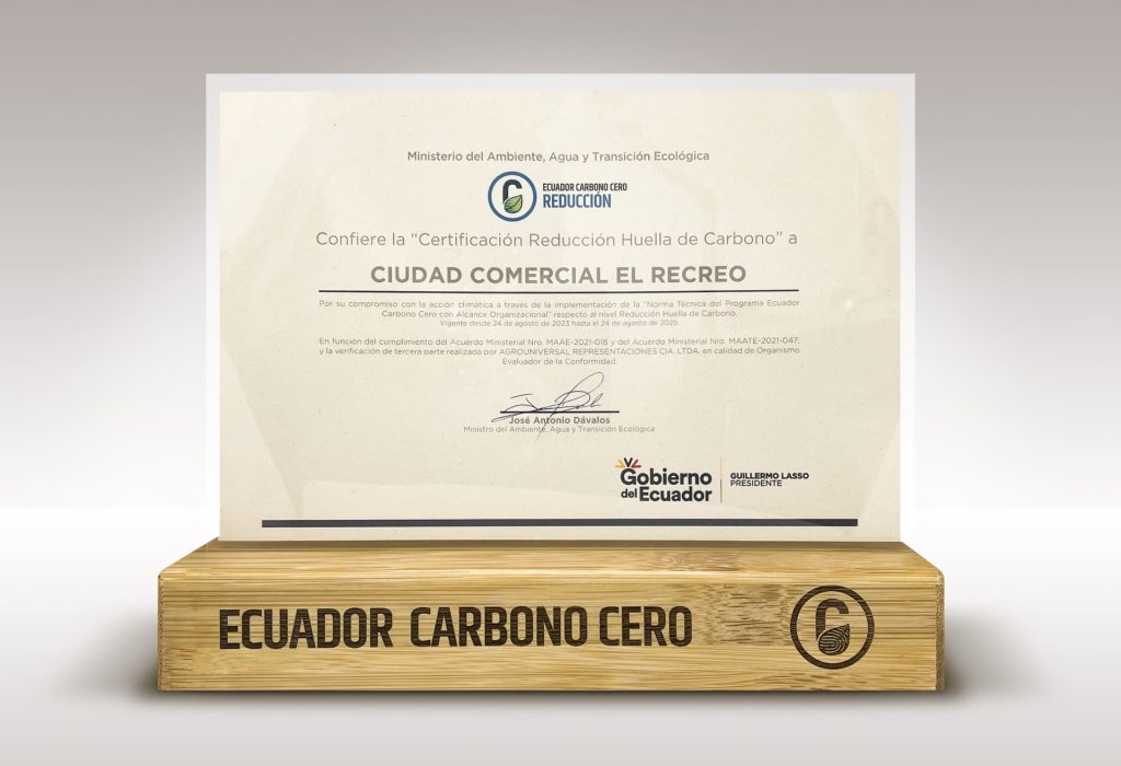 Certificado - El Recreo