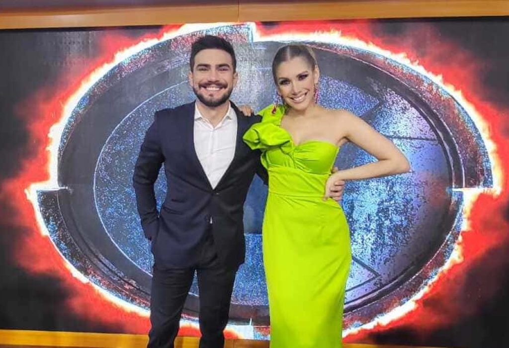 Carlos Scavone junto a Emiliana Valdez fueron presentados como los nuevos presentadores del Reality Combate. (Foto Cortesía)
