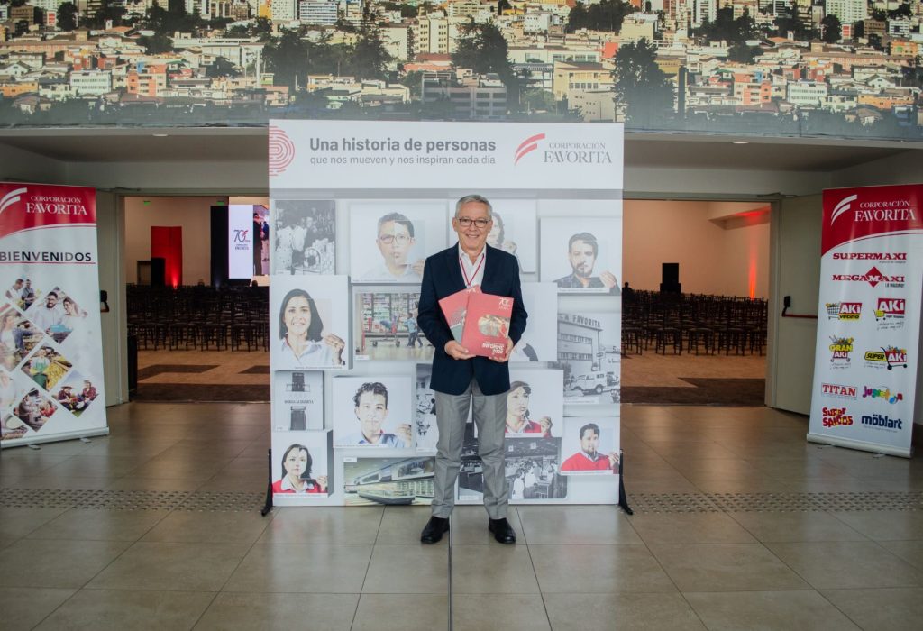 Rubén Salazar Zuther, Gerente Corporativo en Corporación Favorita. Actualmente, la empresa cuenta con más de 19.800 accionistas, el 31 % corresponde a colaboradores, excolaboradores y jubilados. (Foto Cortesía)