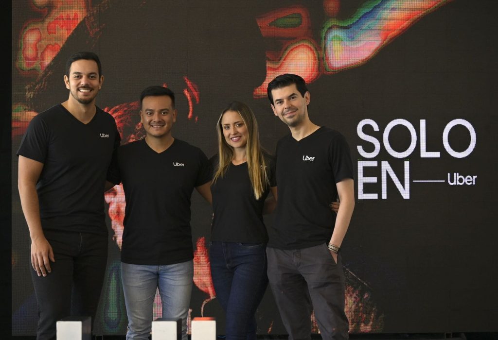 Equipo de Uber Latinoamérica durante la celebración de los seis años en el país. (Foto Cortesía)