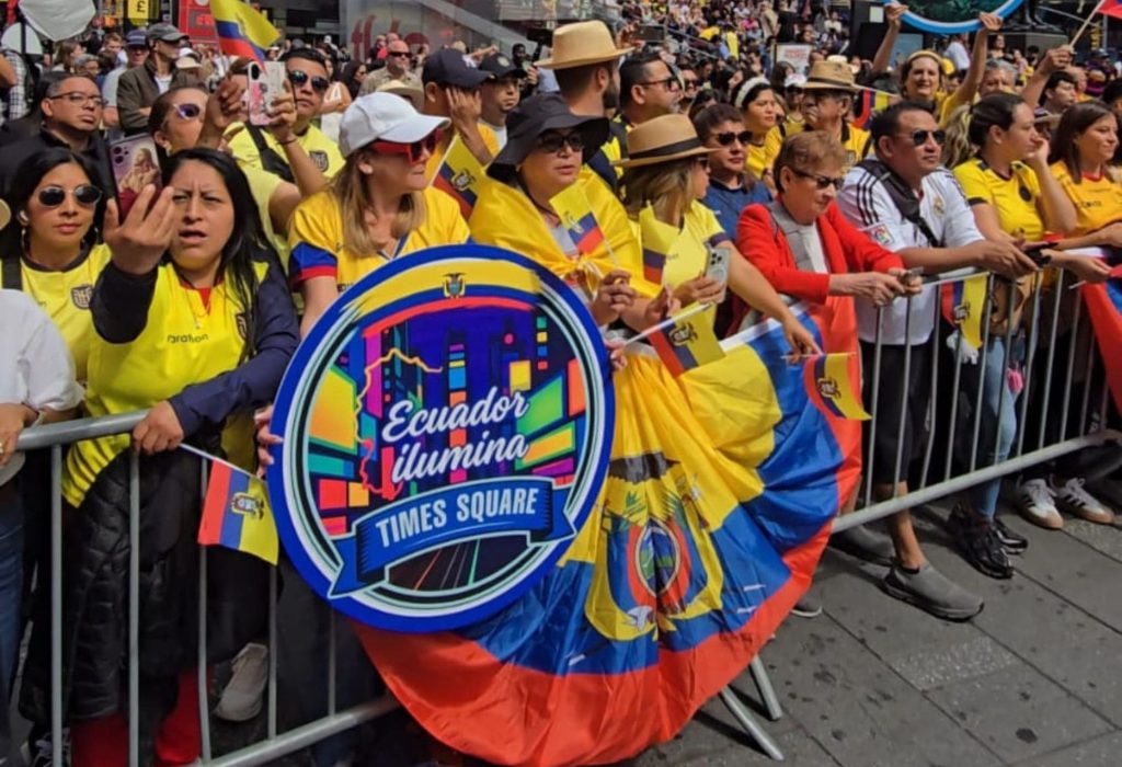 Latinos in Times Square