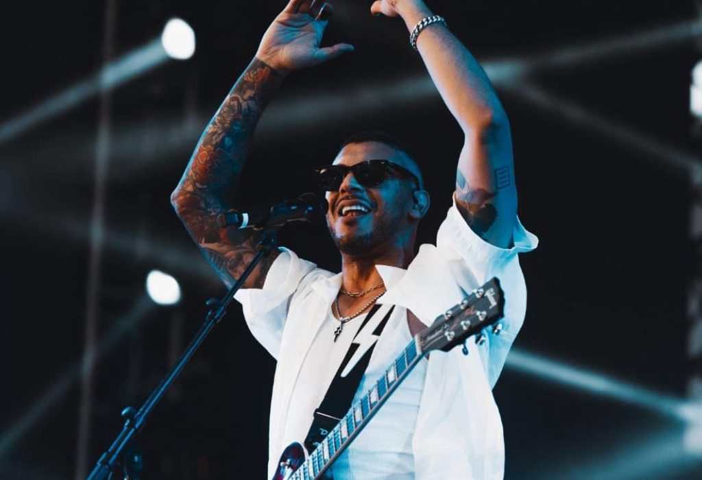 El cantante colombiano fue parte del Festival Latido Pilsener. (Foto Cortesía)
